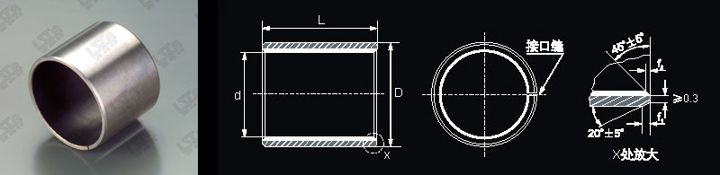 Oilless Bearing Standard Metric Size